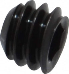 Holo-Krome - 1/4-20 UNC, 3/16" OAL, Cup Point Set Screw - Grade 8 Alloy Steel, 1/8" Key - Americas Industrial Supply