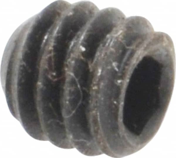 Holo-Krome - 1/4-20 UNC, 1/4" OAL, Cup Point Set Screw - Grade 8 Alloy Steel, 1/8" Key - Americas Industrial Supply