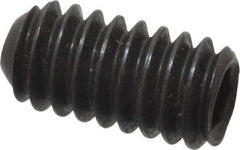 Holo-Krome - 1/4-20 UNC, 1/2" OAL, Cup Point Set Screw - Grade 8 Alloy Steel, 1/8" Key - Americas Industrial Supply