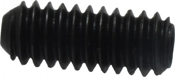 Holo-Krome - 1/4-20 UNC, 5/8" OAL, Cup Point Set Screw - Grade 8 Alloy Steel, 1/8" Key - Americas Industrial Supply