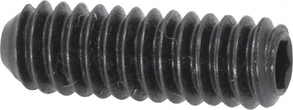Holo-Krome - 1/4-20 UNC, 3/4" OAL, Cup Point Set Screw - Grade 8 Alloy Steel, 1/8" Key - Americas Industrial Supply