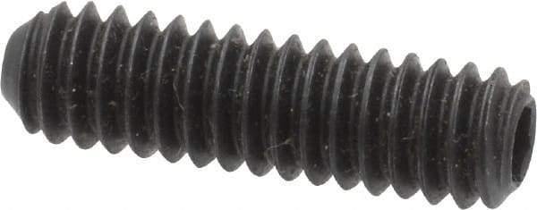 Holo-Krome - 1/4-20 UNC, 7/8" OAL, Cup Point Set Screw - Grade 8 Alloy Steel, 1/8" Key - Americas Industrial Supply