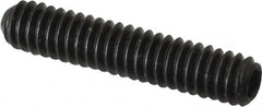 Holo-Krome - 1/4-20 UNC, 1-1/4" OAL, Cup Point Set Screw - Grade 8 Alloy Steel, 1/8" Key - Americas Industrial Supply