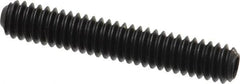 Holo-Krome - 1/4-20 UNC, 1-1/2" OAL, Cup Point Set Screw - Grade 8 Alloy Steel, 1/8" Key - Americas Industrial Supply