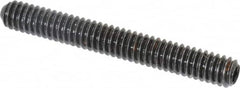 Holo-Krome - 1/4-20 UNC, 2" OAL, Cup Point Set Screw - Grade 8 Alloy Steel, 1/8" Key - Americas Industrial Supply