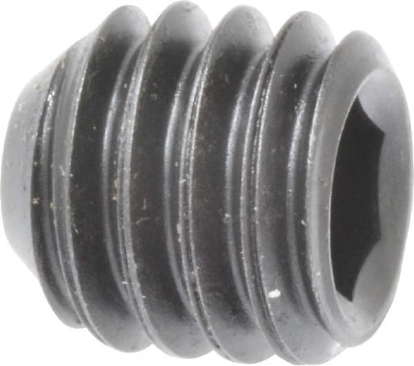 Holo-Krome - 5/16-18 UNC, 5/16" OAL, Cup Point Set Screw - Grade 8 Alloy Steel, 5/32" Key - Americas Industrial Supply