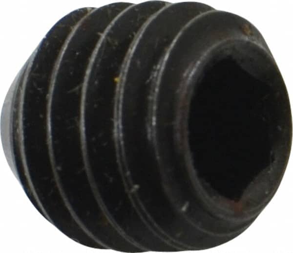 Holo-Krome - 3/8-16 UNC, 3/8" OAL, Cup Point Set Screw - Grade 8 Alloy Steel, 3/16" Key - Americas Industrial Supply