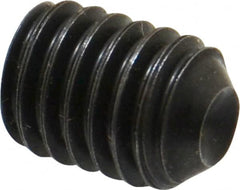 Holo-Krome - 3/8-16 UNC, 1/2" OAL, Cup Point Set Screw - Grade 8 Alloy Steel, 3/16" Key - Americas Industrial Supply