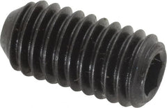 Holo-Krome - 3/8-16 UNC, 3/4" OAL, Cup Point Set Screw - Grade 8 Alloy Steel, 3/16" Key - Americas Industrial Supply