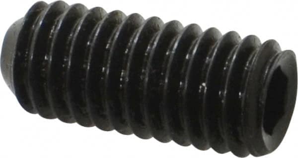 Holo-Krome - 3/8-16 UNC, 7/8" OAL, Cup Point Set Screw - Grade 8 Alloy Steel, 3/16" Key - Americas Industrial Supply