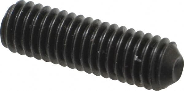 Holo-Krome - 3/8-16 UNC, 1-1/4" OAL, Cup Point Set Screw - Grade 8 Alloy Steel, 3/16" Key - Americas Industrial Supply