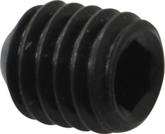 Holo-Krome - 7/16-14 UNC, 1/2" OAL, Cup Point Set Screw - Grade 8 Alloy Steel, 7/32" Key - Americas Industrial Supply