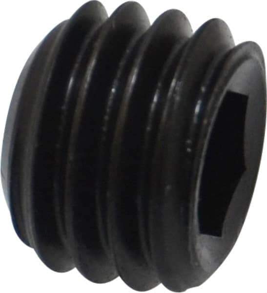 Holo-Krome - 1/2-13 UNC, 3/8" OAL, Cup Point Set Screw - Grade 8 Alloy Steel, 1/4" Key - Americas Industrial Supply