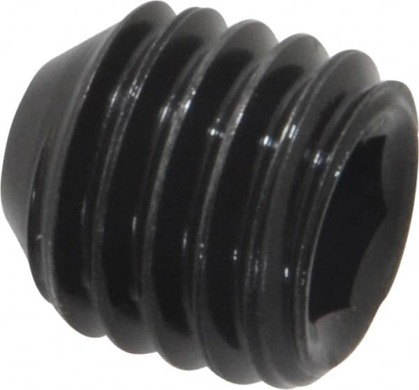 Holo-Krome - 1/2-13 UNC, 1/2" OAL, Cup Point Set Screw - Grade 8 Alloy Steel, 1/4" Key - Americas Industrial Supply