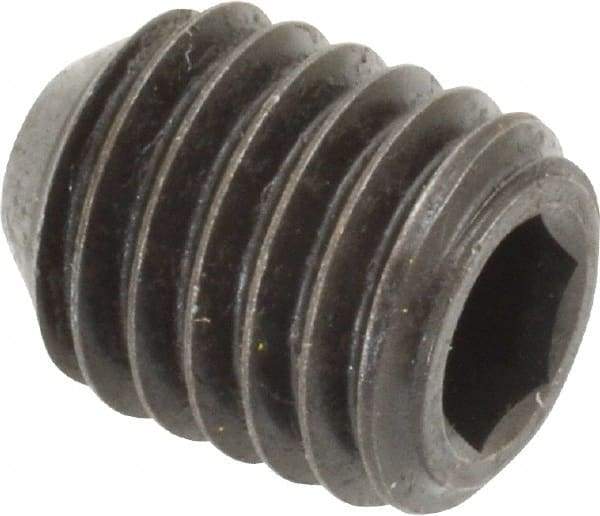 Holo-Krome - 1/2-13 UNC, 5/8" OAL, Cup Point Set Screw - Grade 8 Alloy Steel, 1/4" Key - Americas Industrial Supply