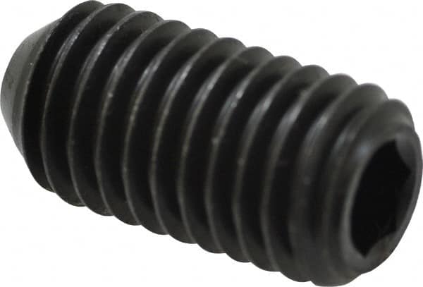 Holo-Krome - 1/2-13 UNC, 1" OAL, Cup Point Set Screw - Grade 8 Alloy Steel, 1/4" Key - Americas Industrial Supply