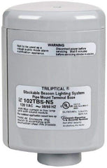 Edwards Signaling - Flashing and Steady, Stackable Tower Light Base Unit - 120 VAC, 0.60 Amp, IP54, IP65 Ingress Rating, 3R, 4X NEMA Rated, Pipe Mount - Americas Industrial Supply