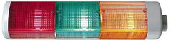 Edwards Signaling - Incandescent Lamp, Amber, Blue, Red, Steady, Preassembled Stackable Tower Light Module Unit - 24 VDC, 0.96 Amp, IP54, IP65 Ingress Rating, 3R, 4X NEMA Rated, Pipe Mount - Americas Industrial Supply
