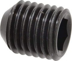 Holo-Krome - 7/8-9 UNC, 1" OAL, Cup Point Set Screw - Grade 8 Alloy Steel, 1/2" Key - Americas Industrial Supply