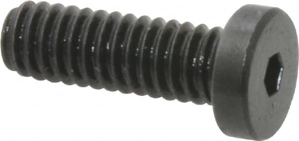 Holo-Krome - #8-32 UNC Hex Socket Drive, Low Socket Cap Screw - Alloy Steel, Black Oxide Finish, Fully Threaded, 1/2" Length Under Head - Americas Industrial Supply