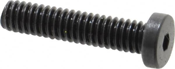 Holo-Krome - #8-32 UNC Hex Socket Drive, Low Socket Cap Screw - Alloy Steel, Black Oxide Finish, Fully Threaded, 3/4" Length Under Head - Americas Industrial Supply
