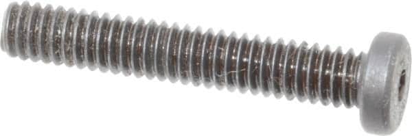 Holo-Krome - #8-32 UNC Hex Socket Drive, Low Socket Cap Screw - Alloy Steel, Black Oxide Finish, Fully Threaded, 1" Length Under Head - Americas Industrial Supply