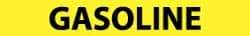 NMC - Pipe Marker with Gasoline Legend and No Graphic - 3/4 to 1-1/4" Pipe Outside Diam, Black on Yellow - Americas Industrial Supply