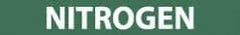 NMC - Pipe Marker with Nitrogen Legend and No Graphic - 3/4 to 1-1/4" Pipe Outside Diam, White on Green - Americas Industrial Supply