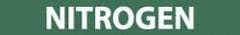 NMC - Pipe Marker with Nitrogen Legend and No Graphic - 1-1/2 to 2" Pipe Outside Diam, White on Green - Americas Industrial Supply