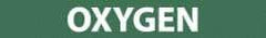 NMC - Pipe Marker with Oxygen Legend and No Graphic - 1-1/2 to 2" Pipe Outside Diam, White on Green - Americas Industrial Supply