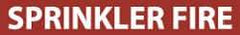 NMC - Pipe Marker with Sprinkler Fire Legend and No Graphic - 3/4 to 1-1/4" Pipe Outside Diam, White on Red - Americas Industrial Supply