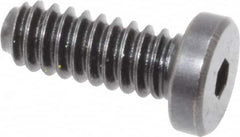 Holo-Krome - #10-24 UNC Hex Socket Drive, Low Socket Cap Screw - Alloy Steel, Black Oxide Finish, Fully Threaded, 1/2" Length Under Head - Americas Industrial Supply