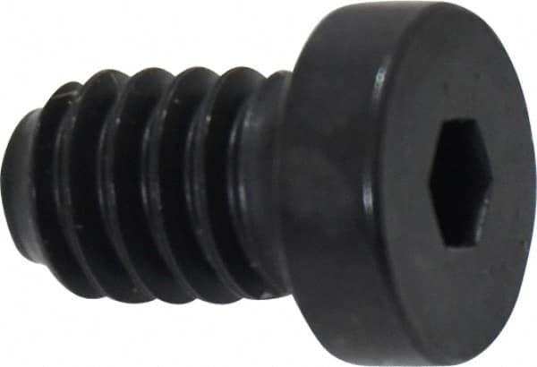 Holo-Krome - 1/4-20 UNC Hex Socket Drive, Low Socket Cap Screw - Alloy Steel, Black Oxide Finish, Fully Threaded, 3/8" Length Under Head - Americas Industrial Supply