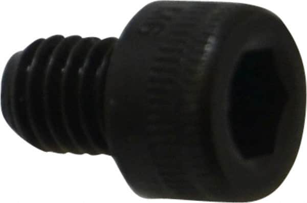 Holo-Krome - M6x1.00 Metric Coarse Hex Socket Drive, Socket Cap Screw - Grade 12.9 Alloy Steel, Black Oxide Finish, Fully Threaded, 8mm Length Under Head - Americas Industrial Supply