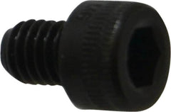 Holo-Krome - M6x1.00 Metric Coarse Hex Socket Drive, Socket Cap Screw - Grade 12.9 Alloy Steel, Black Oxide Finish, Fully Threaded, 8mm Length Under Head - Americas Industrial Supply