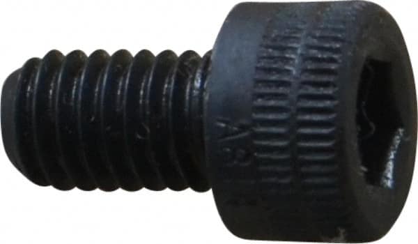 Holo-Krome - M6x1.00 Metric Coarse Hex Socket Drive, Socket Cap Screw - Grade 12.9 Alloy Steel, Black Oxide Finish, Fully Threaded, 10mm Length Under Head - Americas Industrial Supply
