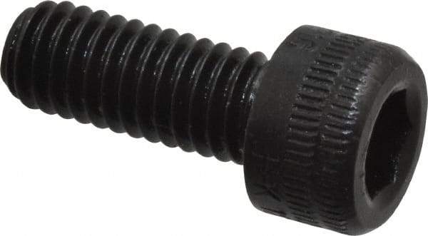 Holo-Krome - M6x1.00 Metric Coarse Hex Socket Drive, Socket Cap Screw - Grade 12.9 Alloy Steel, Black Oxide Finish, Fully Threaded, 15mm Length Under Head - Americas Industrial Supply