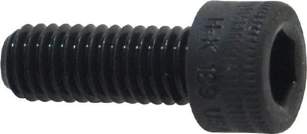 Holo-Krome - M6x1.00 Metric Coarse Hex Socket Drive, Socket Cap Screw - Grade 12.9 Alloy Steel, Black Oxide Finish, Fully Threaded, 16mm Length Under Head - Americas Industrial Supply