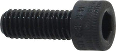 Holo-Krome - M6x1.00 Metric Coarse Hex Socket Drive, Socket Cap Screw - Grade 12.9 Alloy Steel, Black Oxide Finish, Fully Threaded, 16mm Length Under Head - Americas Industrial Supply