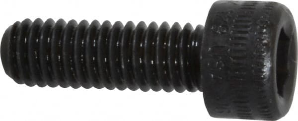 Holo-Krome - M6x1.00 Metric Coarse Hex Socket Drive, Socket Cap Screw - Grade 12.9 Alloy Steel, Black Oxide Finish, Fully Threaded, 18mm Length Under Head - Americas Industrial Supply