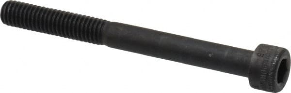 Holo-Krome - M6x1.00 Metric Coarse Hex Socket Drive, Socket Cap Screw - Grade 12.9 Alloy Steel, Black Oxide Finish, Partially Threaded, 60mm Length Under Head - Americas Industrial Supply