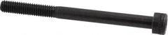 Holo-Krome - M6x1.00 Metric Coarse Hex Socket Drive, Socket Cap Screw - Grade 12.9 Alloy Steel, Black Oxide Finish, Partially Threaded, 70mm Length Under Head - Americas Industrial Supply