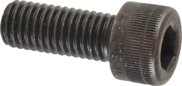 Holo-Krome - M10x1.50 Metric Coarse Hex Socket Drive, Socket Cap Screw - Grade 12.9 Alloy Steel, Black Oxide Finish, Fully Threaded, 25mm Length Under Head - Americas Industrial Supply