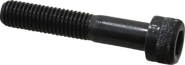 Holo-Krome - M10x1.50 Metric Coarse Hex Socket Drive, Socket Cap Screw - Grade 12.9 Alloy Steel, Black Oxide Finish, Partially Threaded, 55mm Length Under Head - Americas Industrial Supply