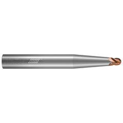 Tapered End Mills; Mill Diameter (Decimal Inch): 0.1875; Length of Cut (Inch): 1/4; Taper Angle Per Side: 3.00; End Mill Material: Solid Carbide; End Shape: Ball; Flute Type: Spiral; Overall Length (Decimal Inch): 3.5000; Overall Length (Inch): 3-1/2; Cen