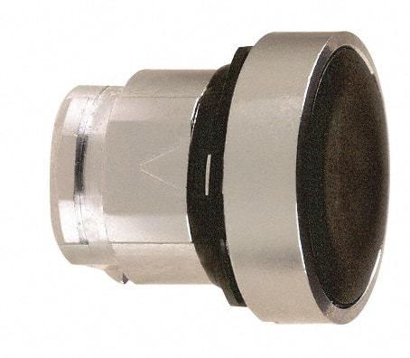 Schneider Electric - 22mm Mount Hole, Flush, Pushbutton Switch Only - Round, Black Pushbutton, Nonilluminated, Momentary (MO) - Americas Industrial Supply