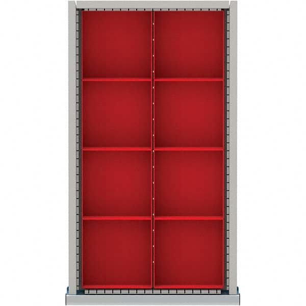 LISTA - 8-Compartment Drawer Divider Layout for 3.15" High Drawers - Americas Industrial Supply