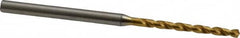 OSG - 1.99898mm 130° Vanadium High Speed Steel Jobber Drill - TiN Finish, Right Hand Cut, Spiral Flute, Straight Shank, 56mm OAL, Standard Point - Americas Industrial Supply