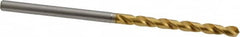 OSG - 2.90068mm 130° Vanadium High Speed Steel Jobber Drill - TiN Finish, Right Hand Cut, Spiral Flute, Straight Shank, 65mm OAL, Standard Point - Americas Industrial Supply