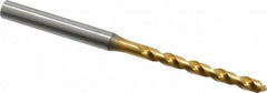 OSG - 4.09956mm 120° Vanadium High Speed Steel Jobber Drill - TiN Finish, Right Hand Cut, Spiral Flute, Straight Shank, 87mm OAL, Standard Point - Americas Industrial Supply